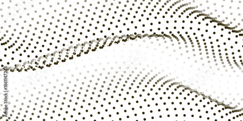 Light Halftone Dot Wave Texture Background with Subtle Flowing Motion.