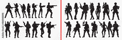 police silhouette vector, security people black silhouettes, law enforcement illustration set, guard officer outline art, authority vector collection, police icon set, uniform clipart silhouettes, saf