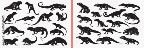 animal silhouettes collection, wild animal shapes, pet animal figures, wildlife illustration set, animal shadow art, nature animal vector, zoo animal clipart, animal icon silhouettes, fauna illustrati