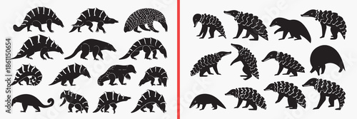 dinosaur silhouette vector, prehistoric animal black silhouettes, jurassic creature illustration set, ancient reptile outline art, dino vector collection, extinct animal icon set, dinosaur clipart sil