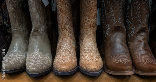Handmade authentic American cowboy boots in Nashville, Tennessee.