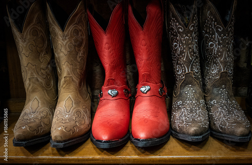 Handmade authentic American cowboy boots in Nashville, Tennessee.