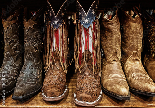 Handmade authentic American cowboy boots in Nashville, Tennessee.
