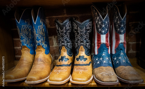 Handmade authentic American cowboy boots in Nashville, Tennessee.
