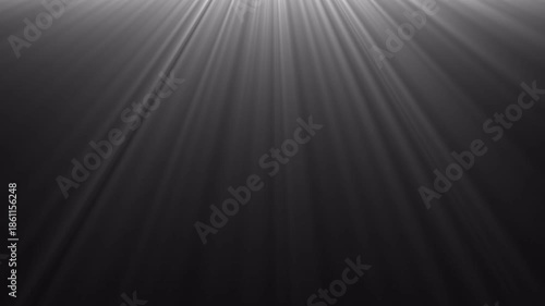 Abstract Light Rays on Dark Background for Cinematic Overlays and Effects.