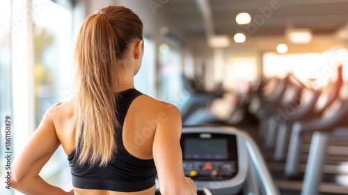 Wallpaper Mural Focused workout session in a modern gym with dedicated athlete Torontodigital.ca