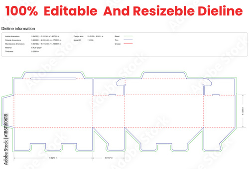 tuck end box variations tongue plugs dieline template box dieline die lines packaging custom dieline  box cardboard box dieline pizza box dieline printable product packaging layout,