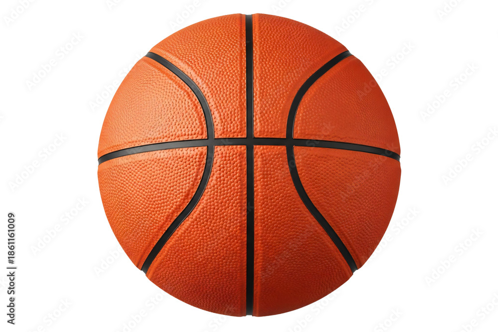 Fototapeta premium Orange basketball isolated on transparent background