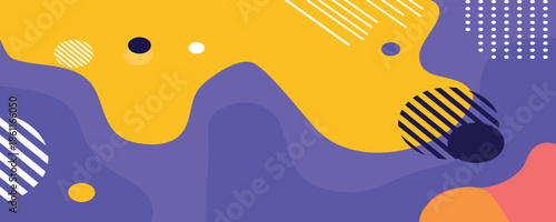 abstract fluid geometric shapes background