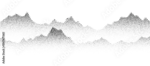 dotted mountain gradient background noisy stippled grainy