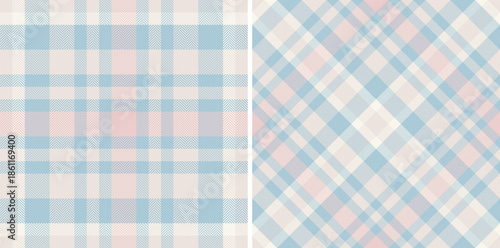 Texture fabric vector of textile seamless background with a check plaid tartan pattern. Set in earth colors for scrapbook layout ideas.