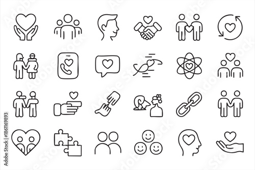 Social Connection and Relationship Icons for Community Engagement Design