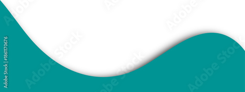 Dynamic blue and green wave patterns create a concept vector illustration with a light motion style for a blank business banner backdrop or web presentation wallpaper