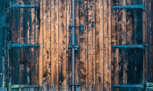 old wooden door