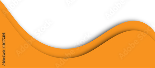 Abstract orange wave vector illustration featuring a flowing curve design with light yellow lines on a decorative pattern backdrop for a business card template or art wallpaper