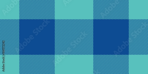 Oktoberfest background pattern check, post plaid fabric vector. Sexual tartan texture seamless textile in teal and blue colors.