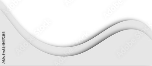 This abstract white wave background features a dynamic blue curve design with wavy lines and light motion to create a professional business wallpaper and vector art backdrop