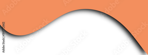 Abstract wave background vector featuring a 3d curled paper corner and blank white space on a light textured sheet template for a professional business document banner