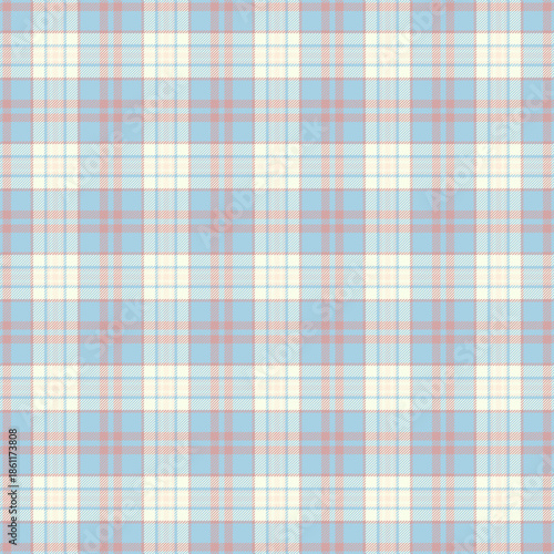 Bandana vector textile seamless, pixel background pattern texture. Hanukkah check plaid fabric tartan in light and white colors.