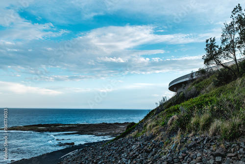 Photo taken at Sea Cliff Bridge in December 2025, showing the iconic coastal bridge and ocean views, with people enjoying walking and sightseeing along the coast.