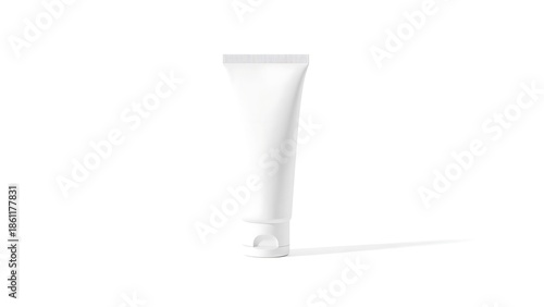 White Cosmetic Tube Mockup