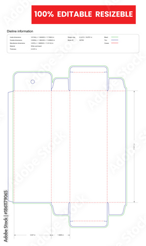 straight tuck end box with hang tab dieline template box dieline die lines packaging custom dieline  box cardboard box dieline pizza box dieline printable product packaging layout,