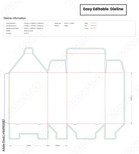 tuck end boxes back open  dieline template box dieline die lines packaging custom dieline  box cardboard box dieline pizza box dieline printable product packaging layout,