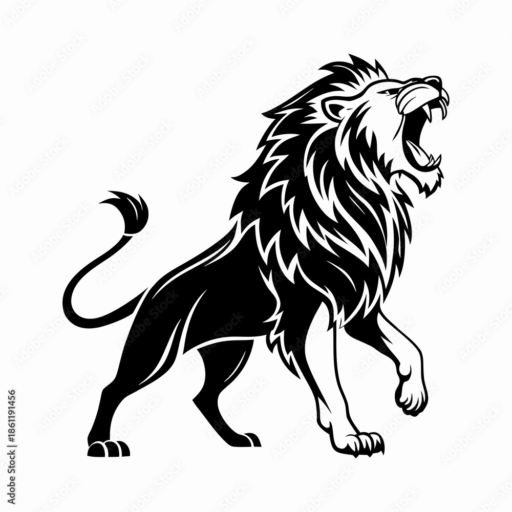 Fototapeta premium lion vector illustration