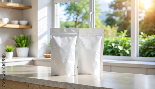 Stand Up Pouch Mockup for Food Packaging