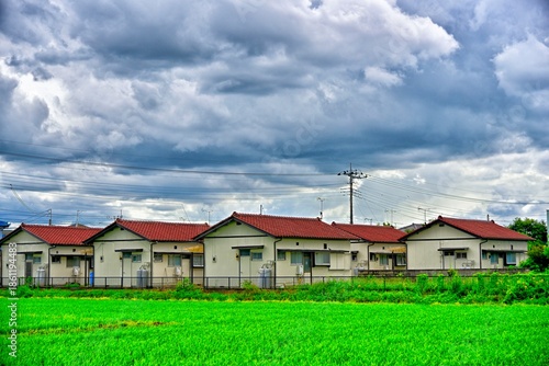 【群馬】伊勢崎　住宅と田畑