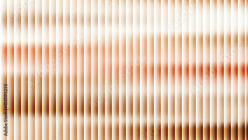 Glass ripple texture with dark gradient background and lilac light streaks. Futuristic distortion, moody abstract glow, reeded vertical blur. Vector illustration EPS