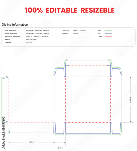 tuck end boxes back open dieline template box dieline die lines packaging custom dieline  box cardboard box dieline pizza box dieline printable product packaging layout,
