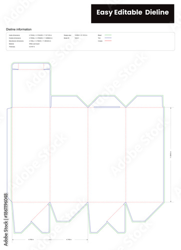 tuck end boxes pins dieline template box dieline die lines packaging custom dieline  box cardboard box dieline pizza box dieline printable product packaging layout,