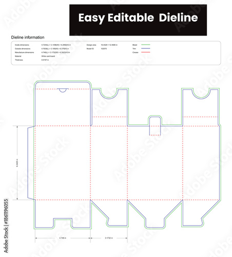 tuck end boxes paper dieline template box dieline die lines packaging custom dieline  box cardboard box dieline pizza box dieline printable product packaging layout,