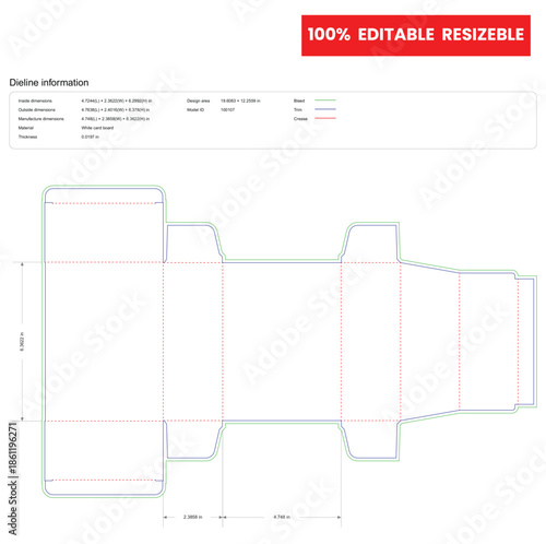 tuck end boxes reverse dieline template box dieline die lines packaging custom dieline  box cardboard box dieline pizza box dieline printable product packaging layout,