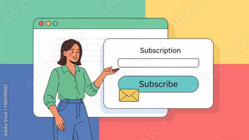 Presentation slide templates or landing page websites design. Business concept illustrations. Modern flat outline style.