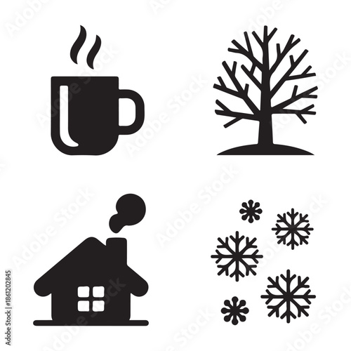 Early winter morning coffee moment filled with gentle warmth