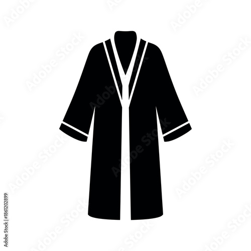 Bathrobe icon vector illustration isolated on white background.