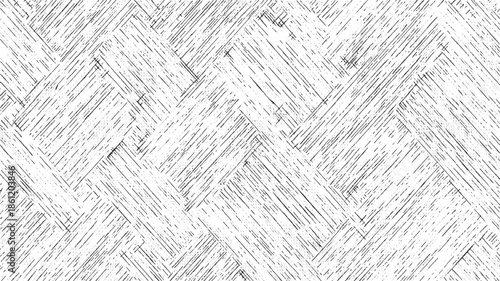 Black and white diagonal line pattern with rough texture abstract background