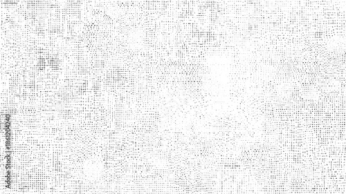 Black and white abstract pattern of irregular dots and lines texture