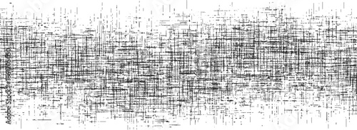 Black and white abstract grid pattern with distressed texture background grunge