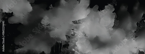 Dark Abstract Cloud Wash with Ink Blends and Atmospheric Feeling