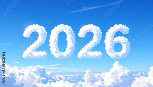Cloudscape Vision: 2026 New Year's Dream in the Sky