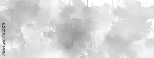 Monochrome Cloud Inspired Abstract Background with Ink Wash Style