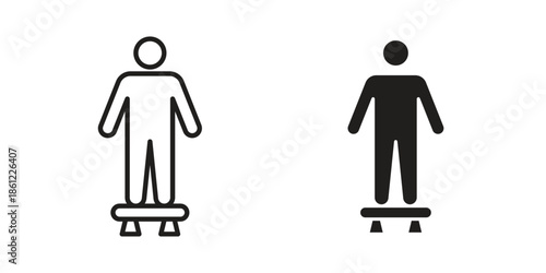 Flyboard icons symbol, logo illustration. Vector graphics set