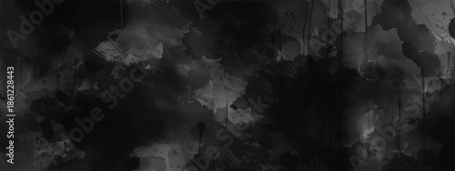 Abstract Watercolor Ink Texture with Cloudy Patterns and Soft Diffusion