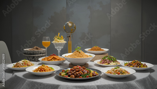 table setting for christmas