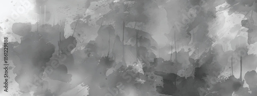 Expressive Ink Wash Background with Smoke Like Movement and Dreamy Depth