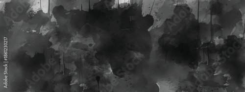 Abstract Atmospheric Texture Featuring Dark Mist and Flowing Ink Forms