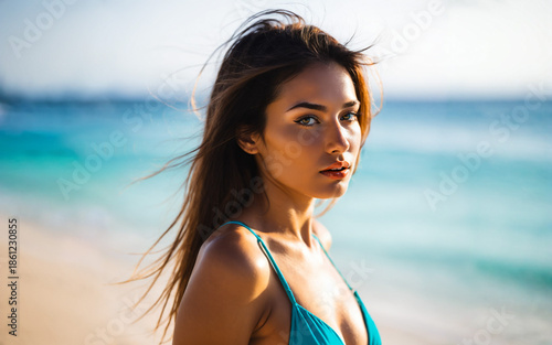 close up portrait of a youn...